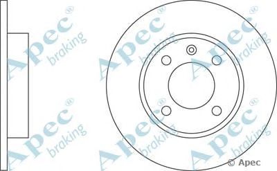 APEC BRAKING dsk137 -  Тормозной диск
